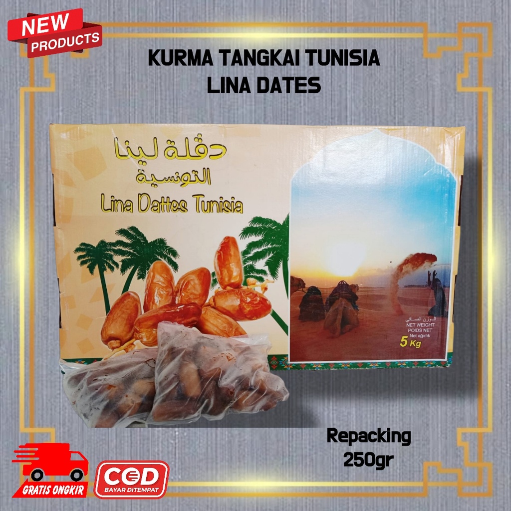 Kurma Lina Dates Tunisia 500gr - Lina Dates - Tunisia Tangkai 500 gr