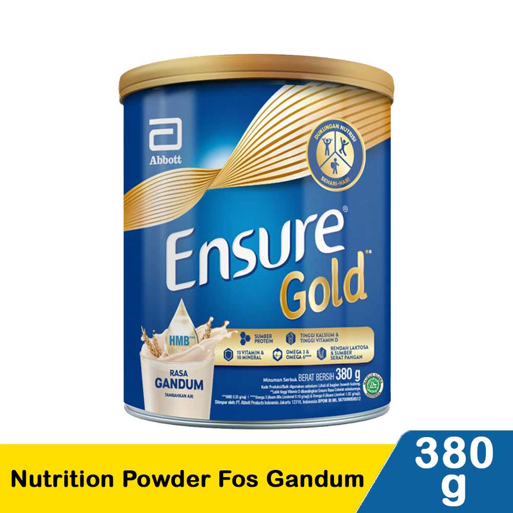 

ENSURE GOLD SUSU BUBUK NUTRISI LANSIA RASA VANILA & GANDUM 380 GRAM