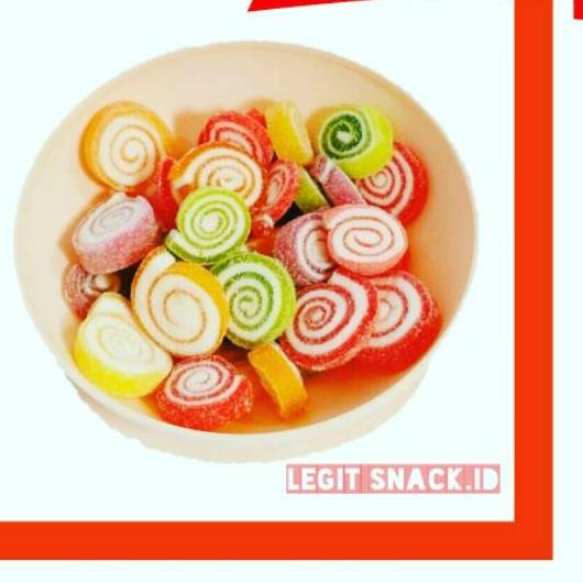 

☪ Jelly Thailand Roll Lingkaran / Permen Jeli Kiloan / Jely Buah 500 Gram ۝
