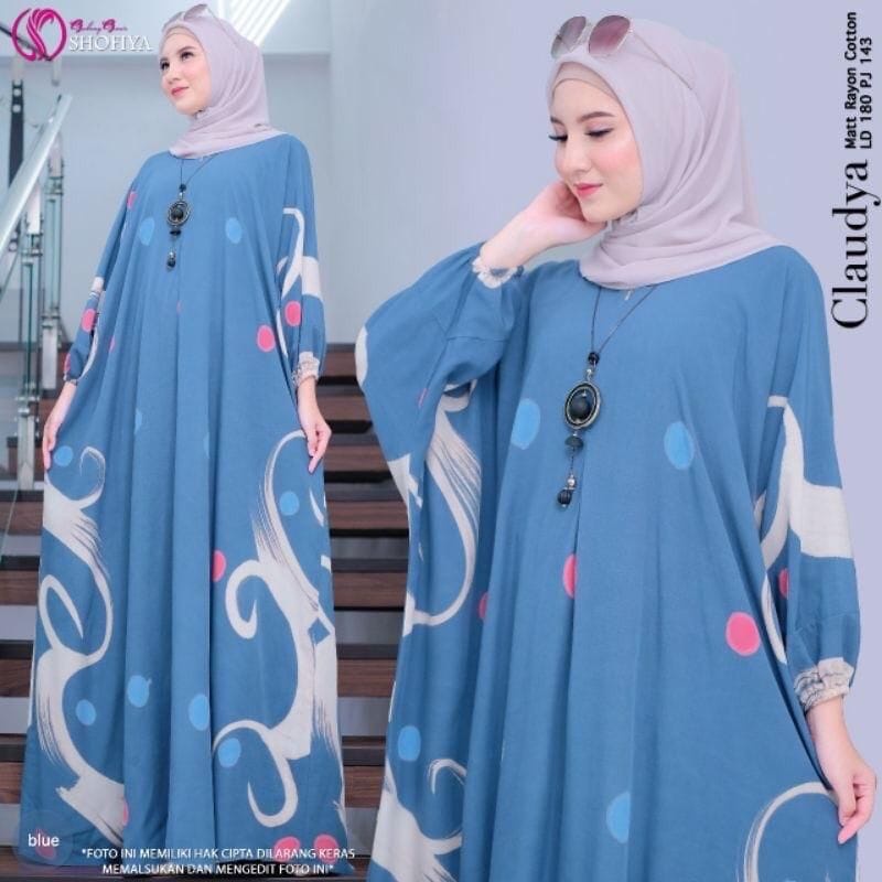 Kaftan Jumb0  Rayon Viral -Wanita - Claudya Kaftan Kondangan Size Jumbo