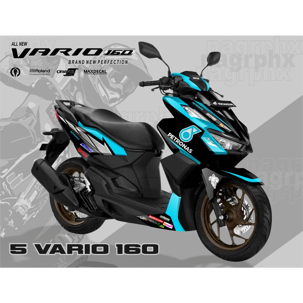 decal vario new 160 PETRONAS stiker striping vario 160 stiker fullbody honda vario 160