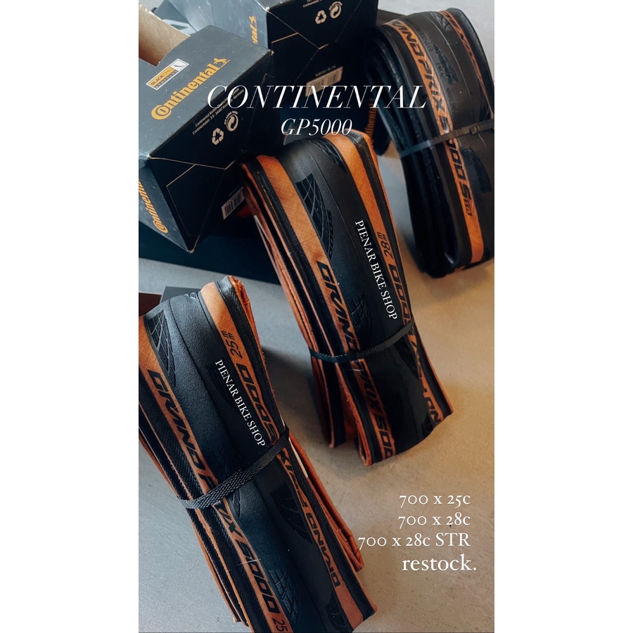 BAN LUAR TIRE CONTINENTAL GP5000 700 X 25 28 STR