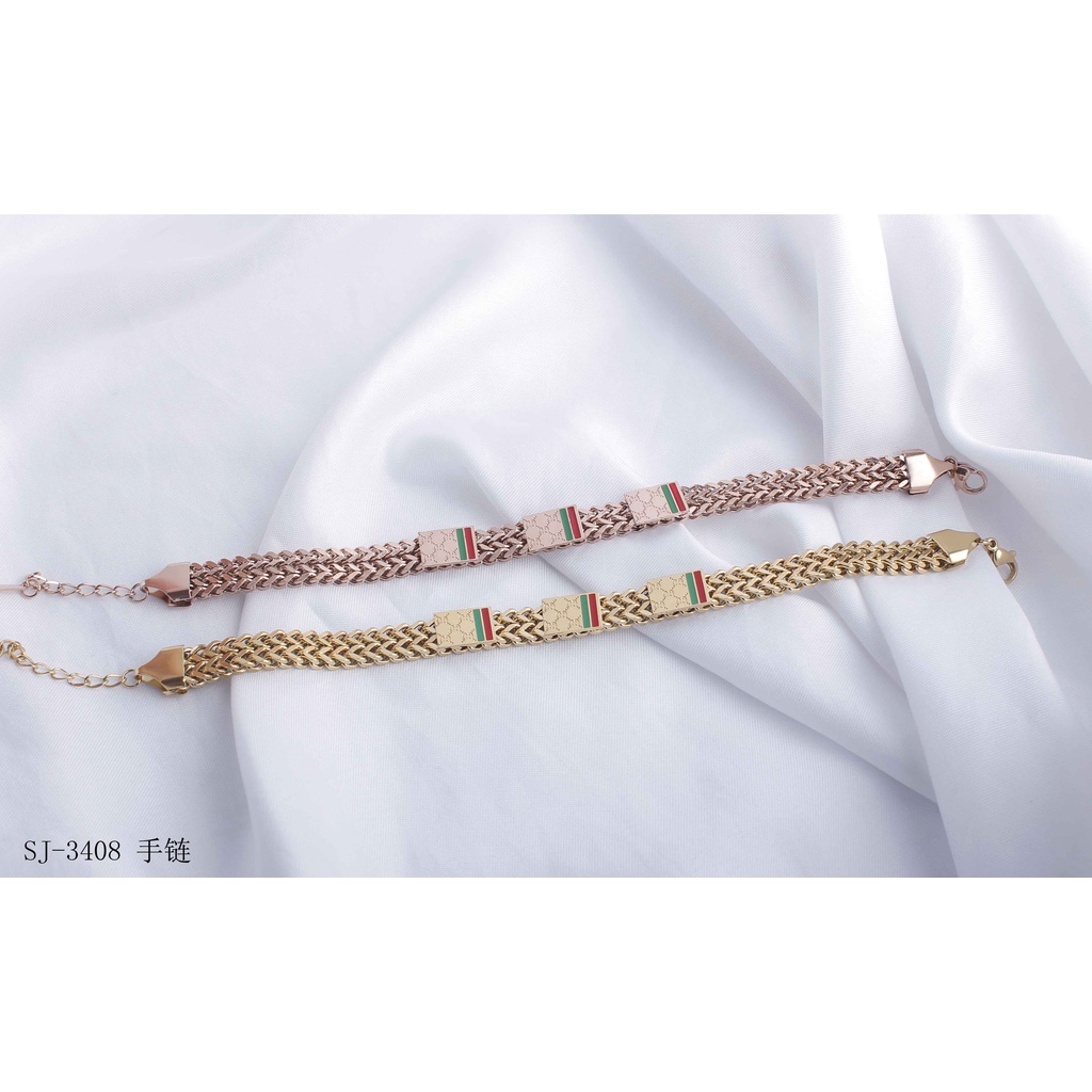 Gelang Tangan Titanium Perhiasan Fashion 3408