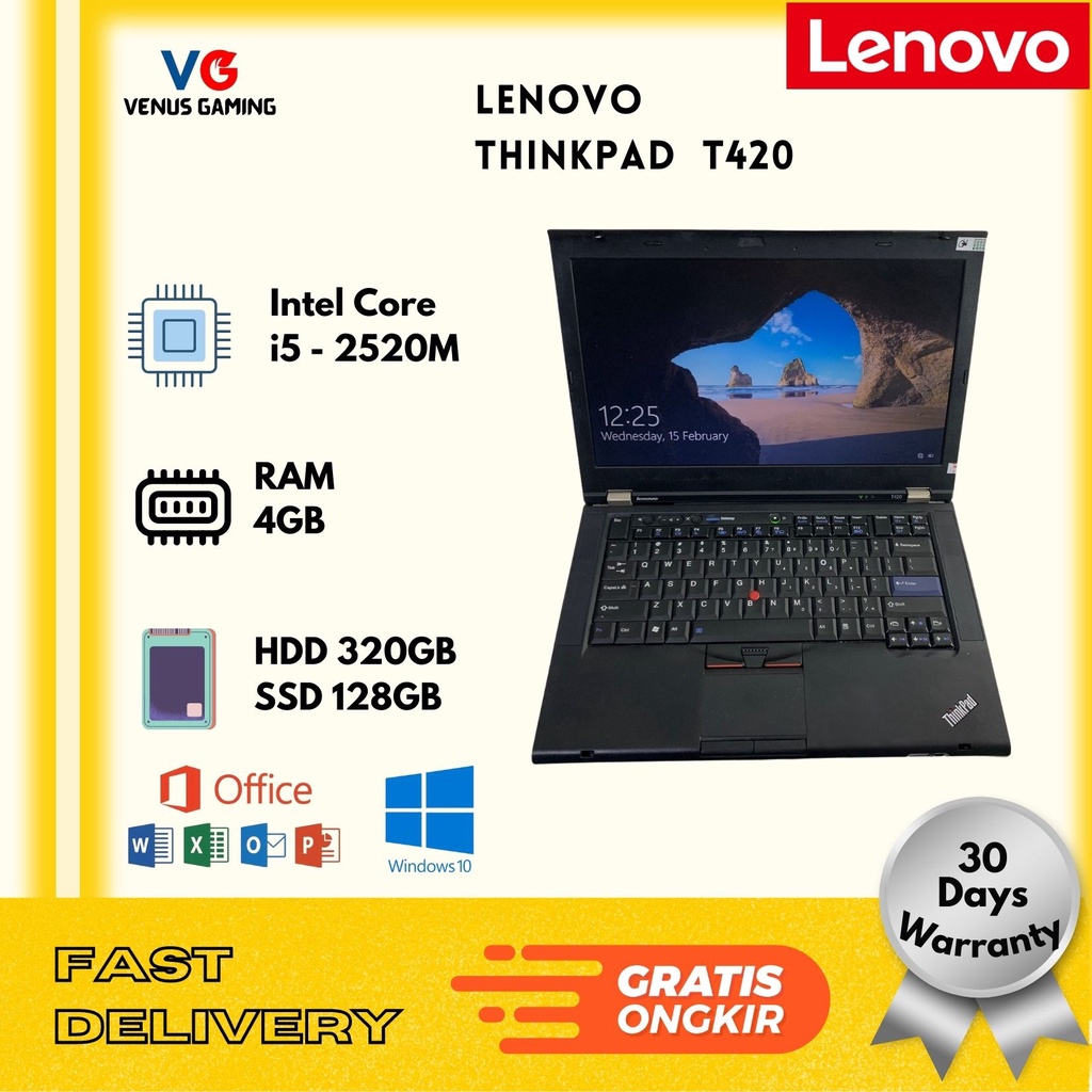 Mega Sale! Lenovo Thinkpad T420 T430 / Core i5 / RAM 4GB / HDD 320GB / Second / Murah