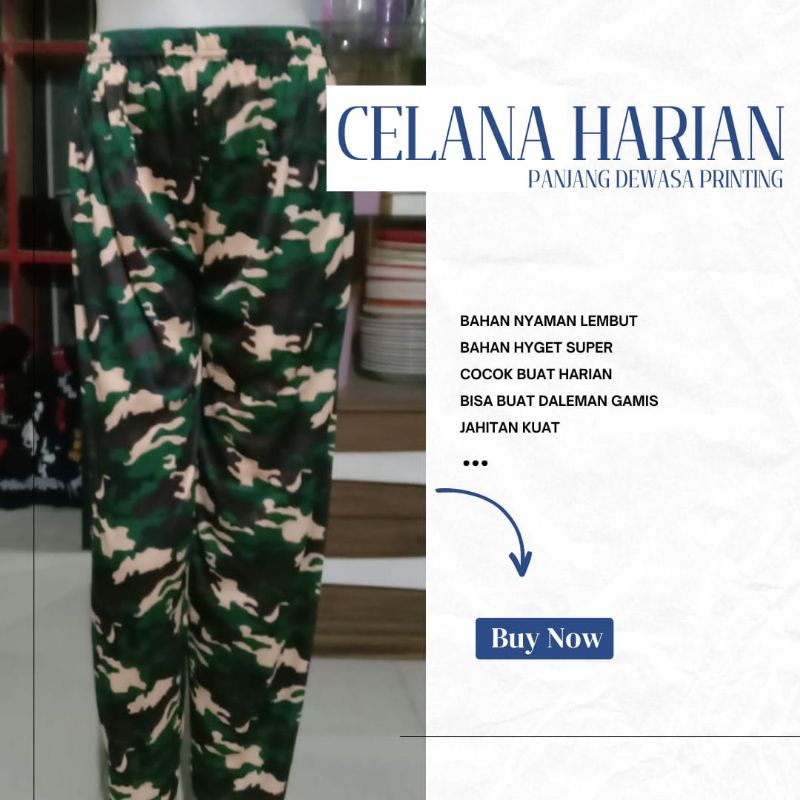 [ Promo ] Celana Panjang Printing | Celana Daleman Wanita | Celamis Panjang