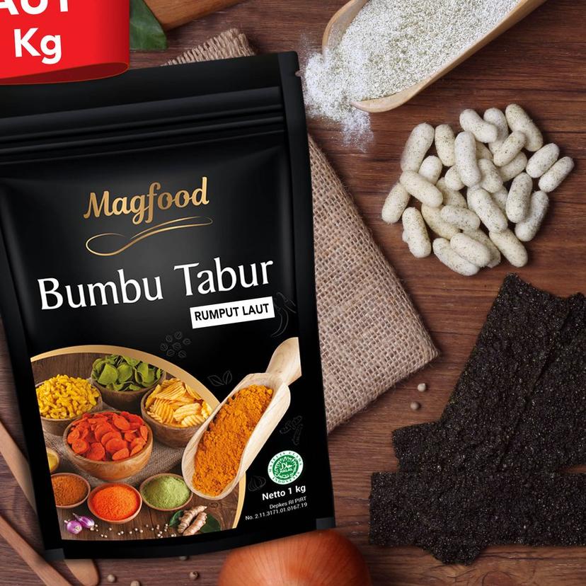 

♦ Magfood Bumbu Tabur Rumput Laut 1 Kg ♗