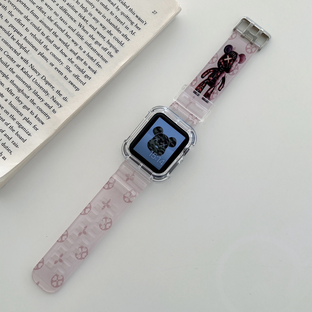 Full Protective Strap Apple Watch 4 5 6 7 iWatch Transparent TPU Soft  Band