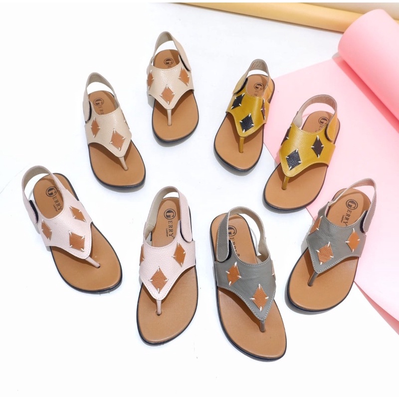 ALEENA_sandal kulit garut asli /sandal wanita kulit asli/sandal wanita murah/sandal tali kulit asli