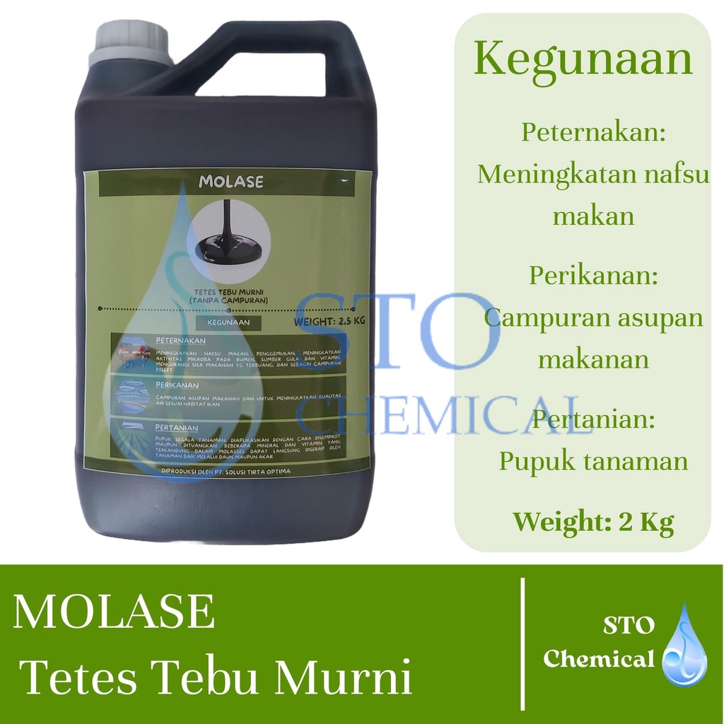 Molase 2kg Tetes Tebu Murni Asli Tanpa Campuran – Molase Tetes Tebu Murni