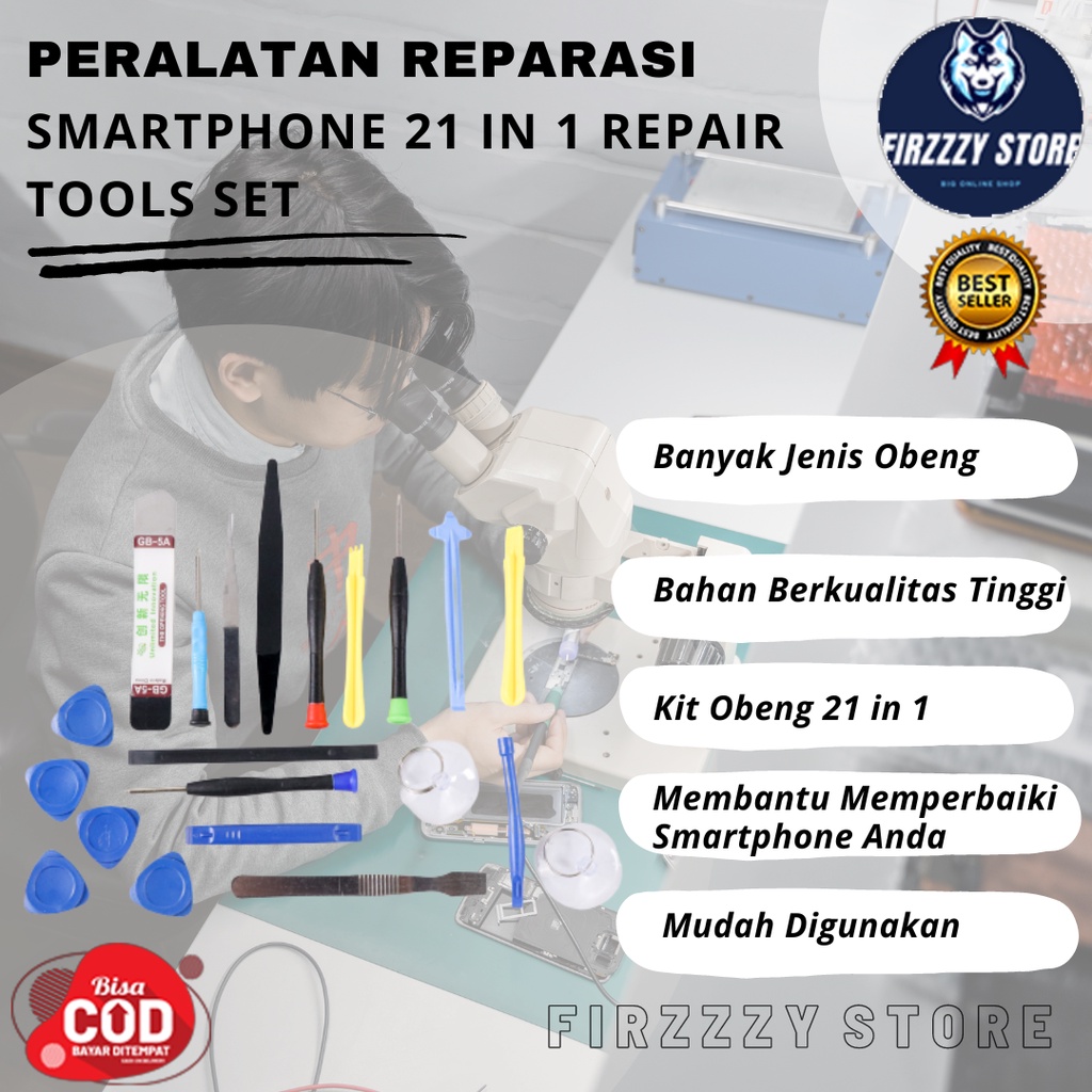 Peralatan Reparasi Smartphone 21 in 1 Repair Tools Se