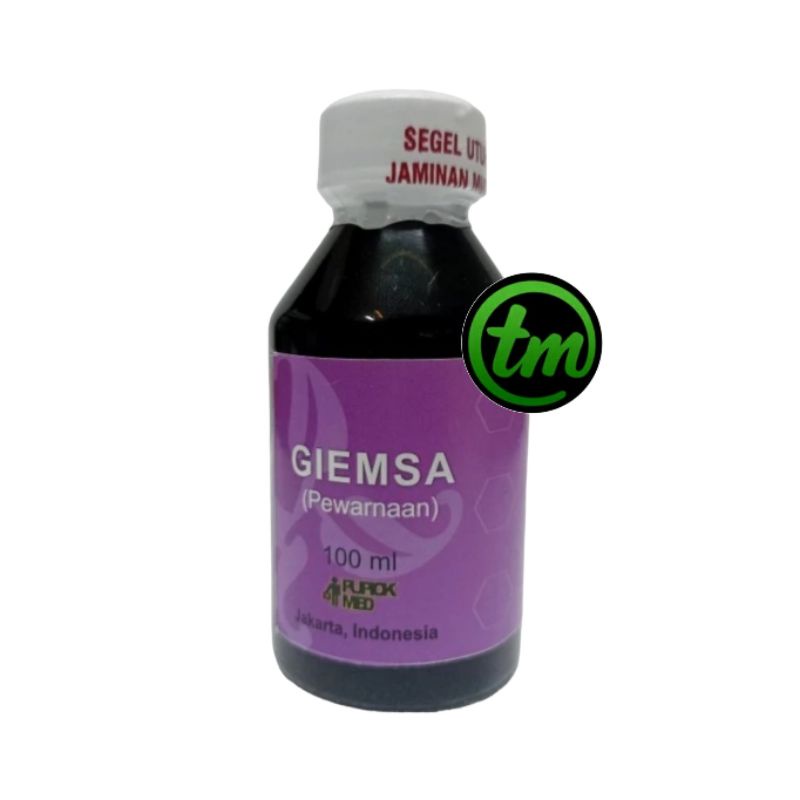 Reagen Giemsa Larutan Pewarnaan Mikrobiologi 100ml