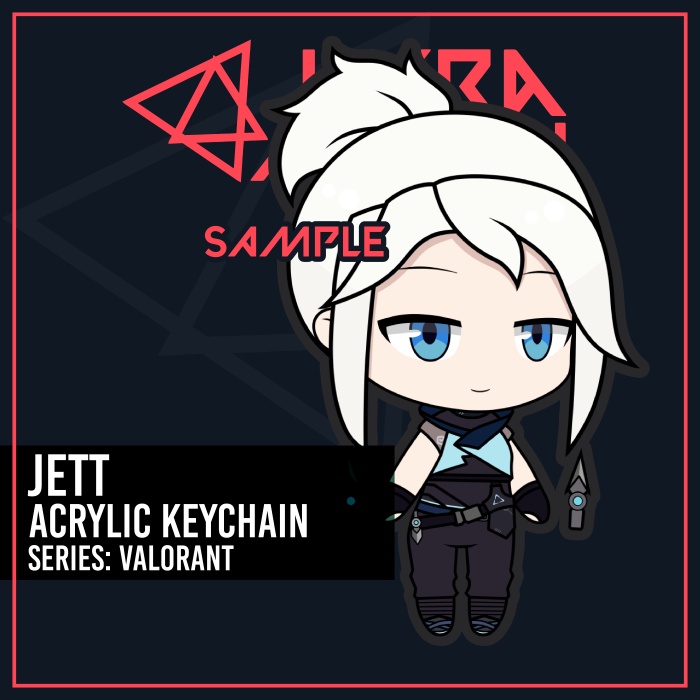 Keychain Valorant Jett FPS Game
 | KyraMerch Anime Fanmerch Dealer
