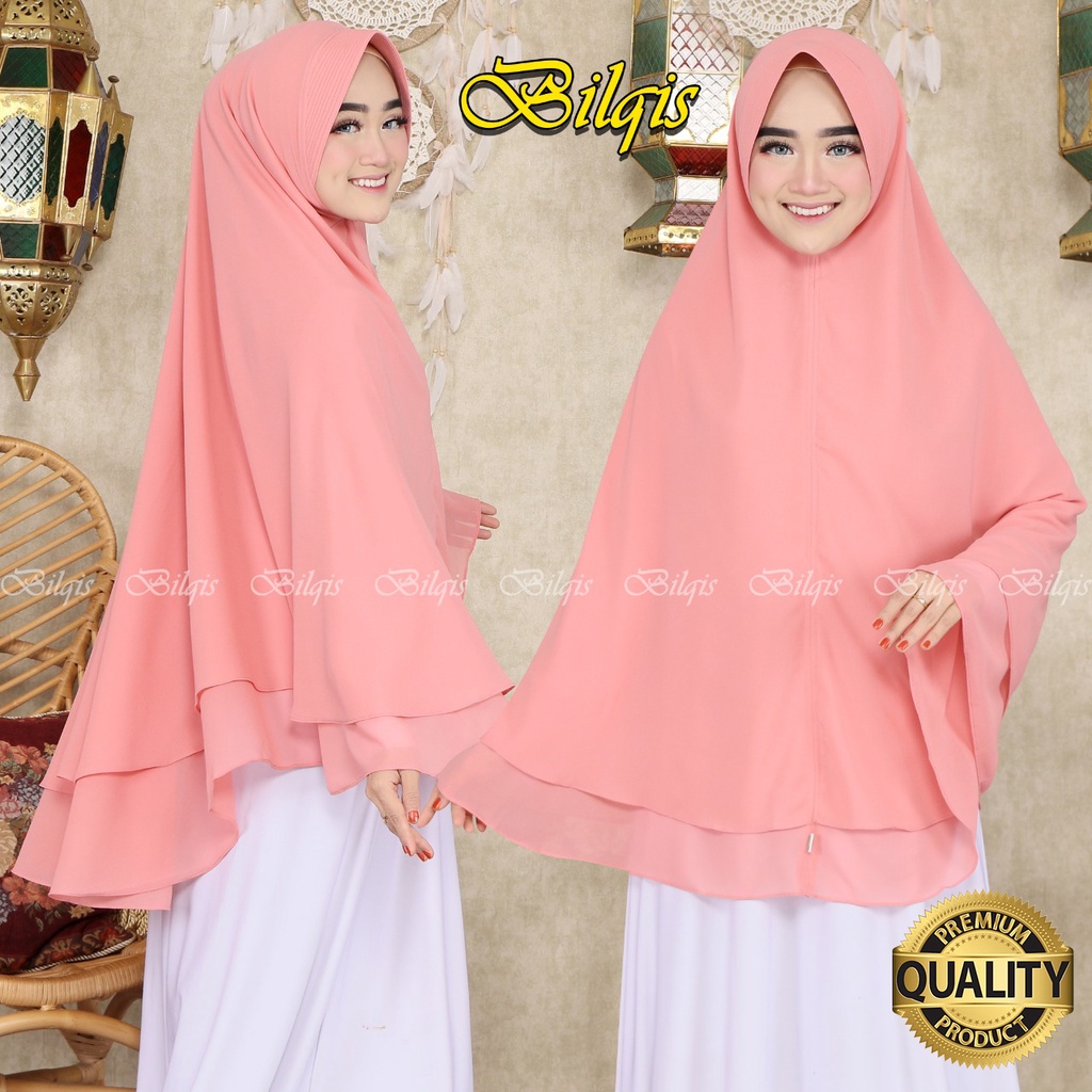 BERGO CERUTY BABYDOLL JUMBO 2 LAYER KHIMAR BILQIS
