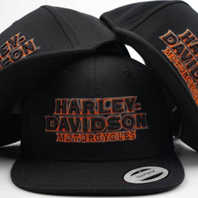Topi Snapback Harley Davidson Original Import Unisex Premium