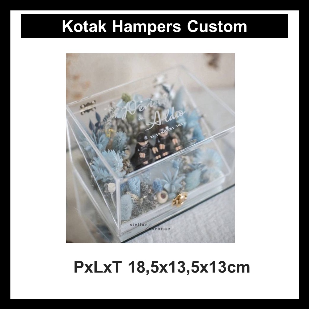 

Kotak Hampers Custom PxLxT 18,5x13,5x13cm