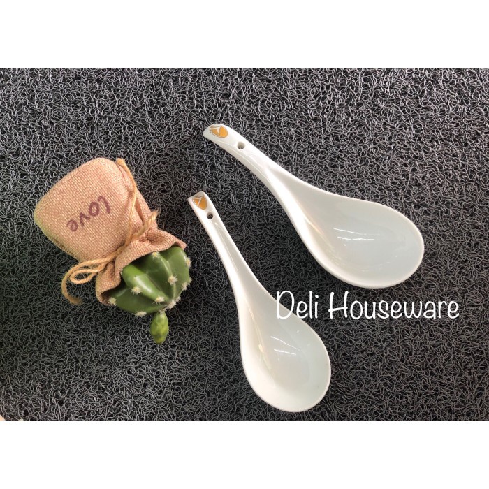 [Sendok Bebek] Sendok Keramik / Sendok Bebek Polos Keramik / Sendok Sayur Makanan [Peralatan]
