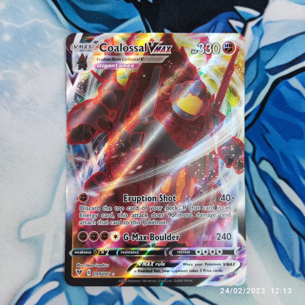 pokemon english coalossal vmax 099/185 Ultra Rare original