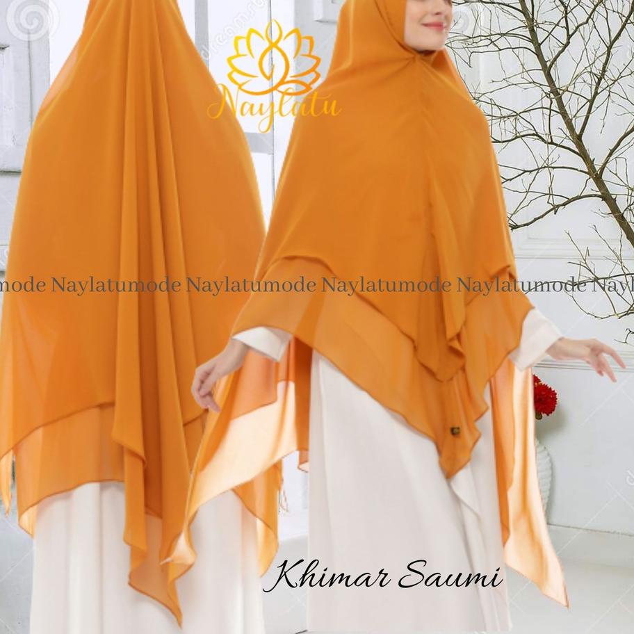 ➯ Jilbab Hijab Khimar Syari Saumi Ori Naylatu ✰