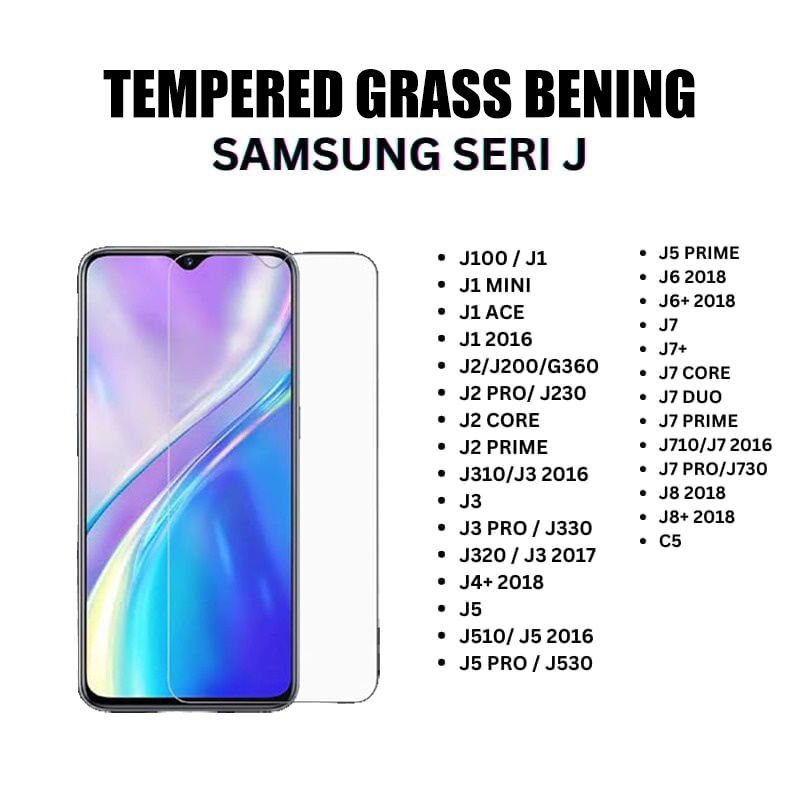 AR FOR SAMSUNG J2 PRIME, J7 PRIME, J2 CORE, J320/J3 2017, J7 DUO TEMPERED GLASS BENING