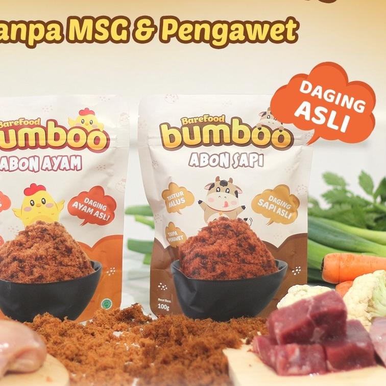 

❉ BUMBOO Abon Asli - Tekstur Lembut MPASI Si Kecil - Sumber Protein - Tanpa MSG - Tanpa Pengawet ֍