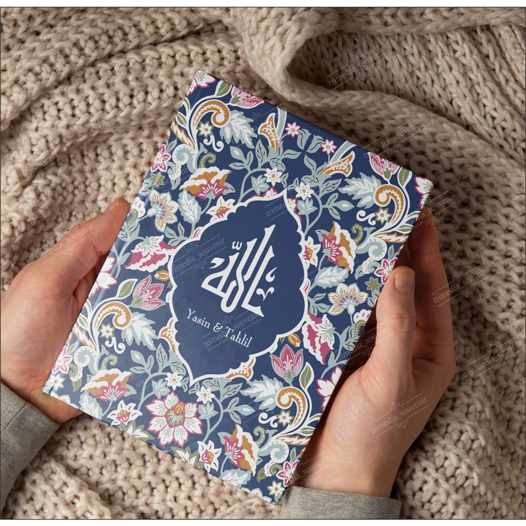 YASIN CUSTOM / BUKU YASIN HARDCOVER FLOWER BATIK SERIES