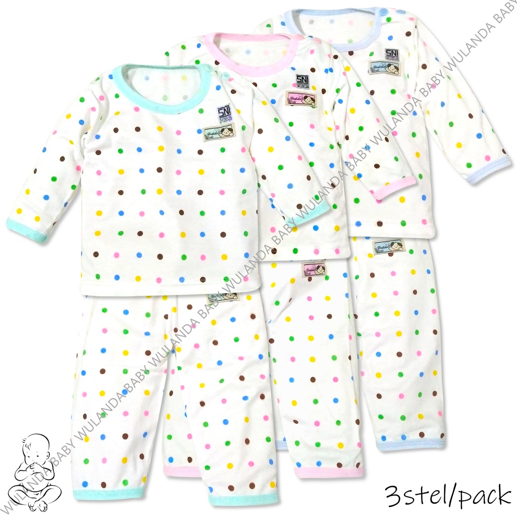 Piyama bayi size 6-12 bulan Oblong Panjang Celana Panjang - Setelan Baju tidur Bayi Baby / Anak warn
