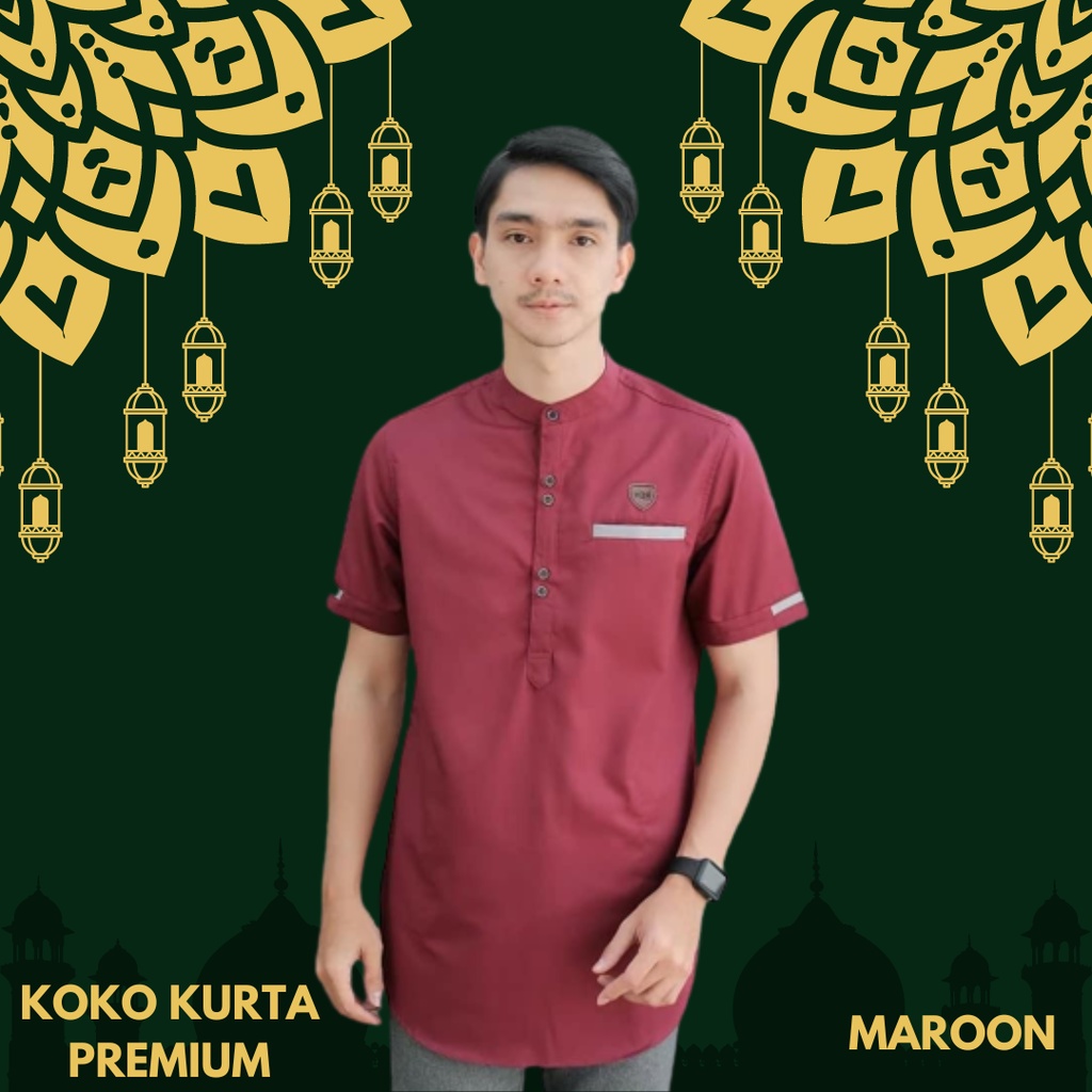 Baju Koko Kurta Pria Laki Laki Dewasa Terbaru 2023 Lengan Pendek Baju Koko Pakistan Premium Koko Kur