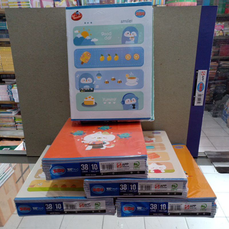 

Buku Tulis Sidu/Sinar Dunia 38 lembar 1 pak isi 10 Buku