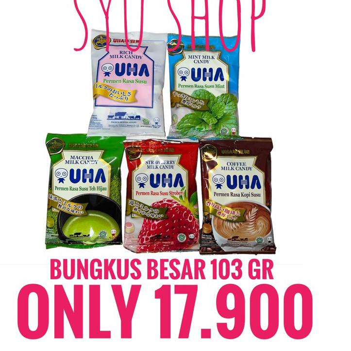 

Harga Kompetitif UHA milk candy 103 gr permen susu jepang