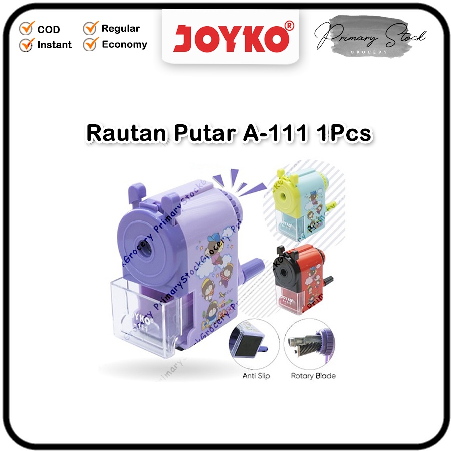 

Rautan Pensil Joyko Putar A111 Kecil Tanggung A-111 Ungu Biru Merah