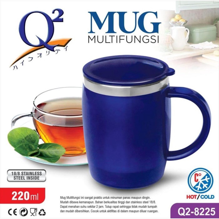 Terlaris Gelas Thermos Vacuum Mug Kopi Termos Stainless 220 Ml Q2 8255
