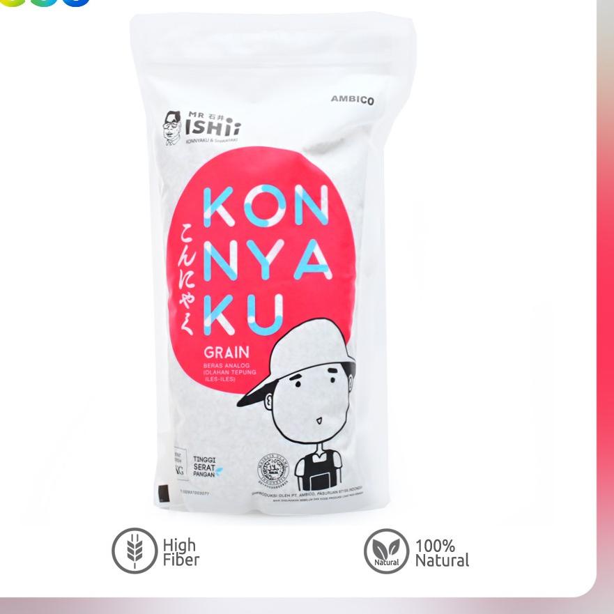 

♤ Mr Ishii Konnyaku Grain Beras Shirataki 1 Kg ♪