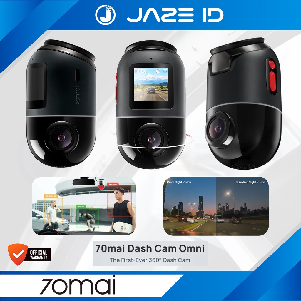 70MAI Dash Cam Car Omni X200 DVR 360 Tracker Gps 4G Mobil Kamera 1080P