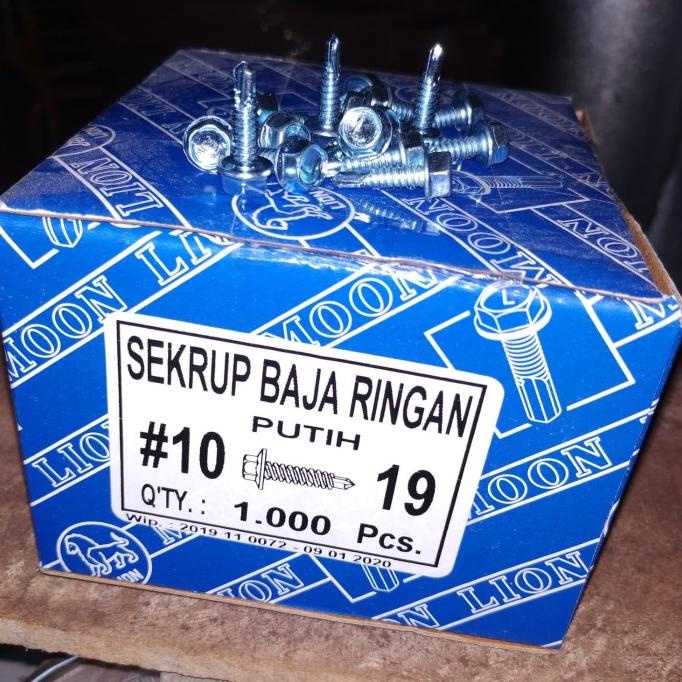 Skrup Baja Ringan 10 x 19 Kode L - Paku Roofing - Baut Roofing
