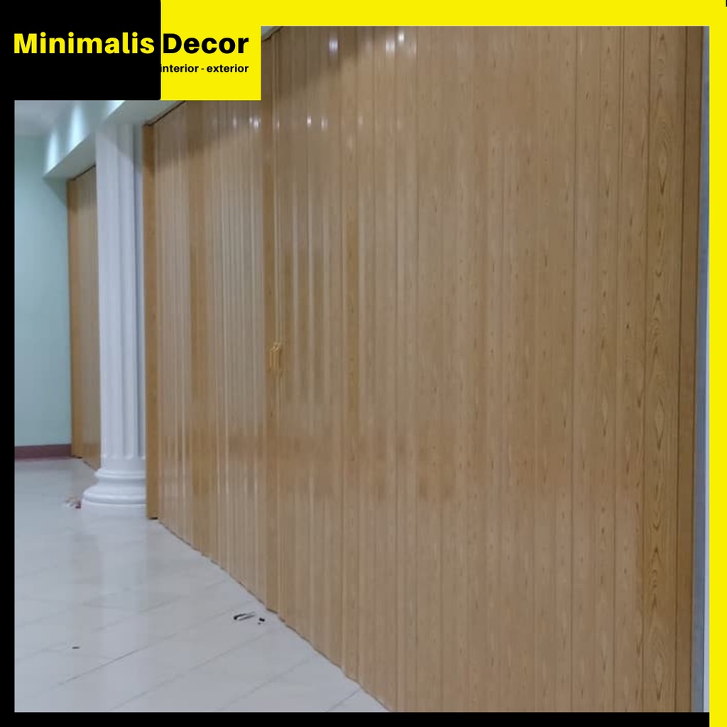 pvc folding door - pintu lipat pvc partisi ruangan minimalis