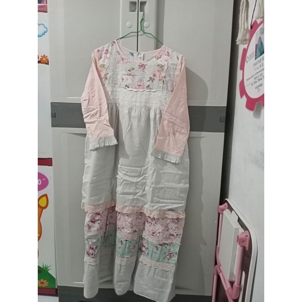 GAMIS ANAK ALILAC RAMPEL 7-10 TAHUN | GAMIS PRELOVED