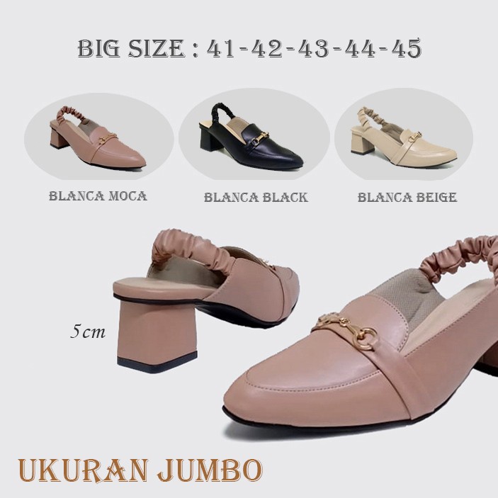 ARRACELI X ZAGIB | Sepatu Wanita Ukuran Besar 40-45 Heels Bustong Big Size Pantofel Pesta