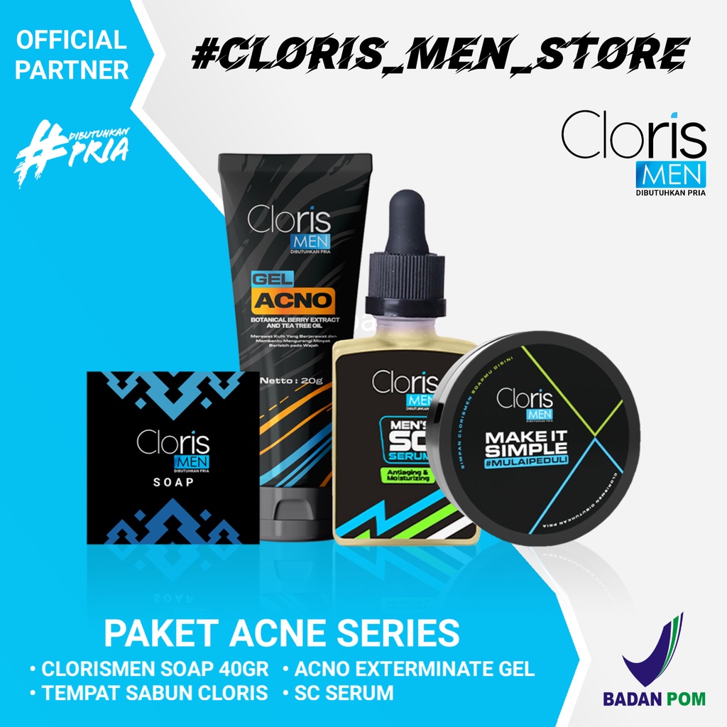 Clorismen ACNE SERIES Skincare Perawatan Wajah Atasi Jerawat Dan Bekas Jerawat Bopeng