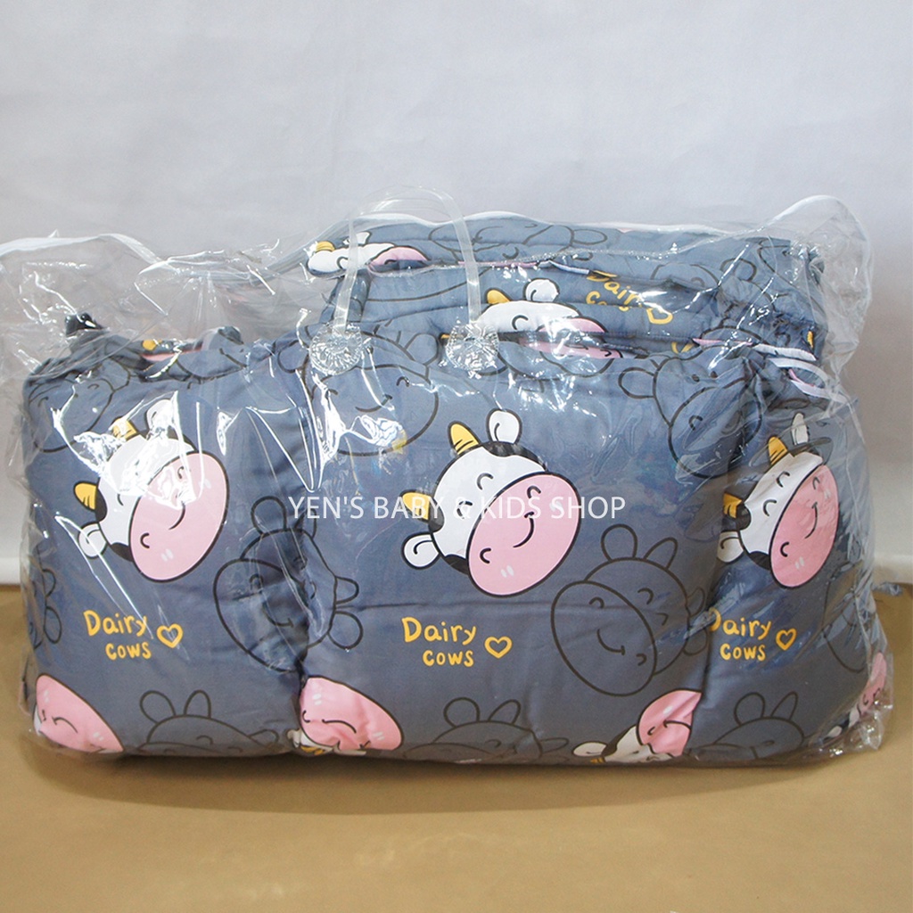 BUMPER KASUR BAYI KUMPLIT MOTIF SAPI