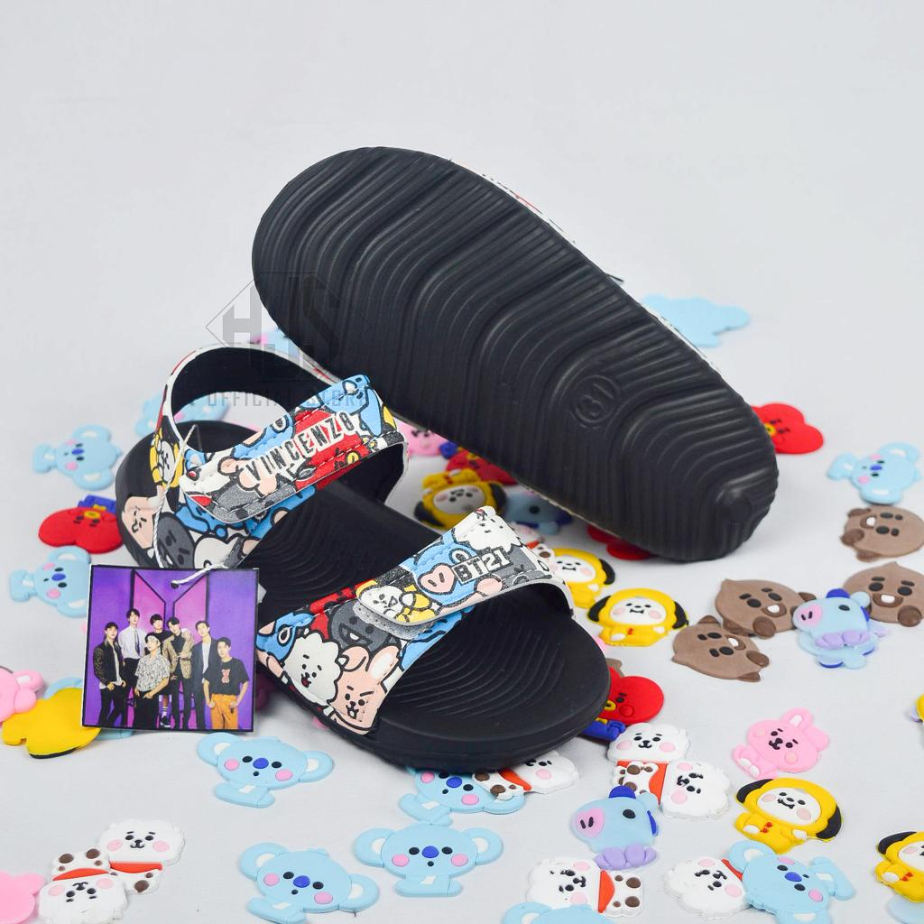 Sandal Anak Gunung BT21 Terbaru Sendal Gunung Anak Kekinian Sendal Selop Anak Murah Sendal Anak Laki-Laki