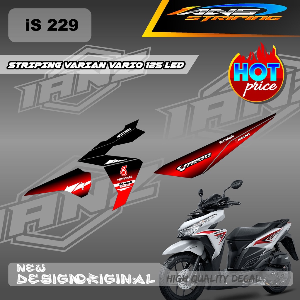 STIKER DECAL HONDA VARIO 125 LED PETRONAS SERIES / DECAL HONDA VARIO 125 LED PETRONAS / STIKER KERETA VARIO 125 LED IS229