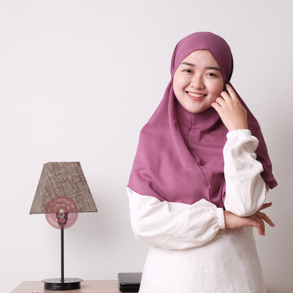 Jilbab Instan Bergo Bahan Diamond Italiano Tanpa Ped Dengan Tali Polos Terbaru Kekinian