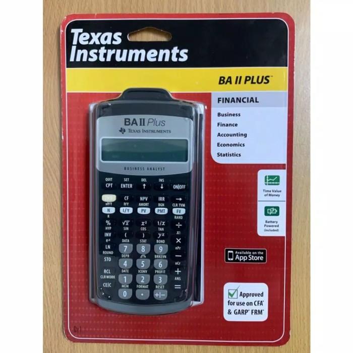 

Calculator Bisnis Texas BAII PLUS BA II finance kalkulator keuangan TI