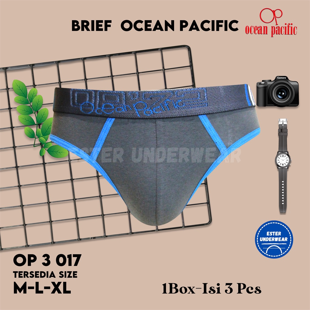 Celana Dalam Pria OCEAN PACIFIC OP 017 ISI 3PCS