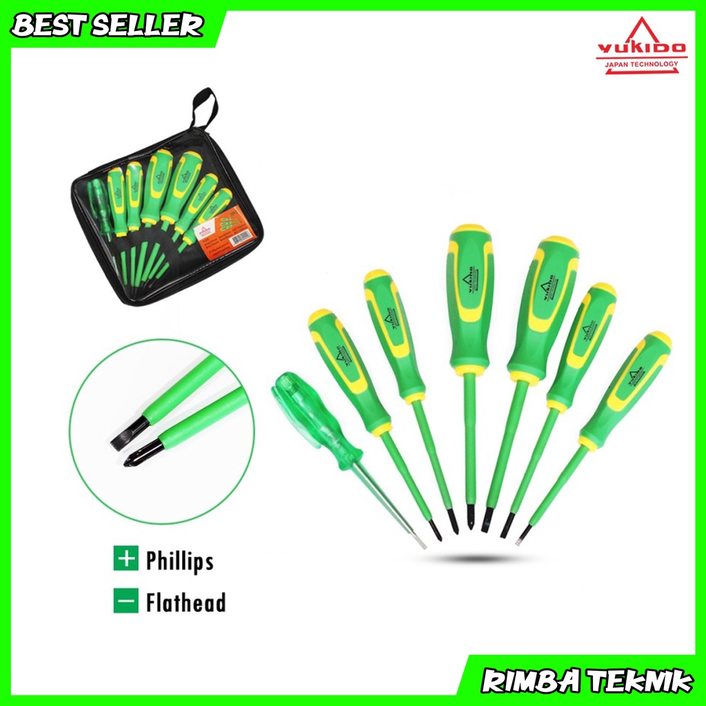 Obeng set 7 plus minus obeng listrik set 9 pcs plus minus dan tespen Elektrik Obeng Tes Pen Kelistrikan