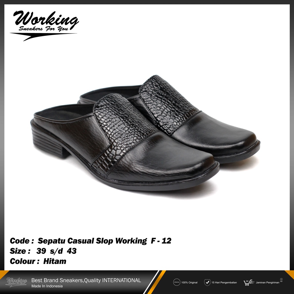 Sepatu Pantofel Slop Working F-12