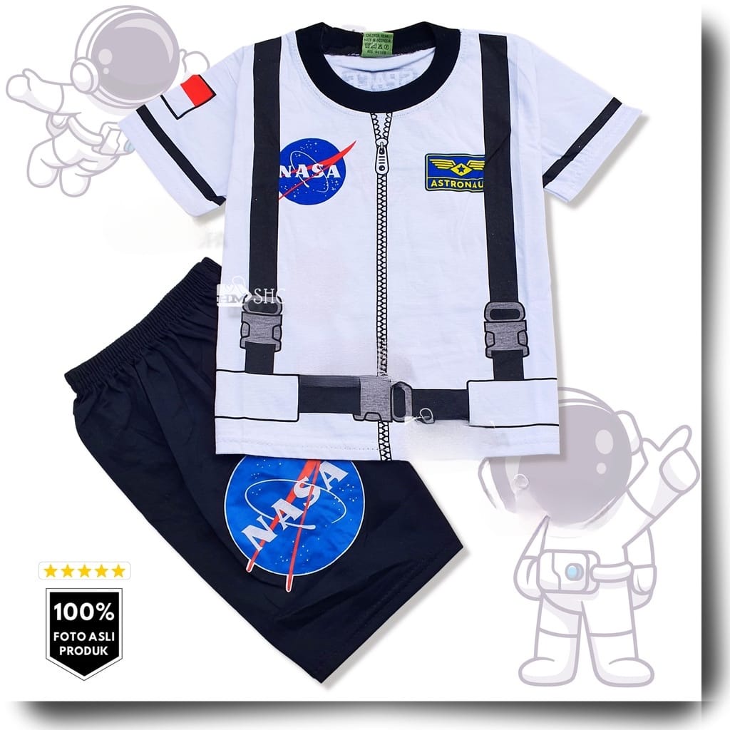 SETELAN BAJU ANAK ASTRONOT NASA KOSTUM UNTUK ANAK 2-10 TAHUN BISA COD KE275