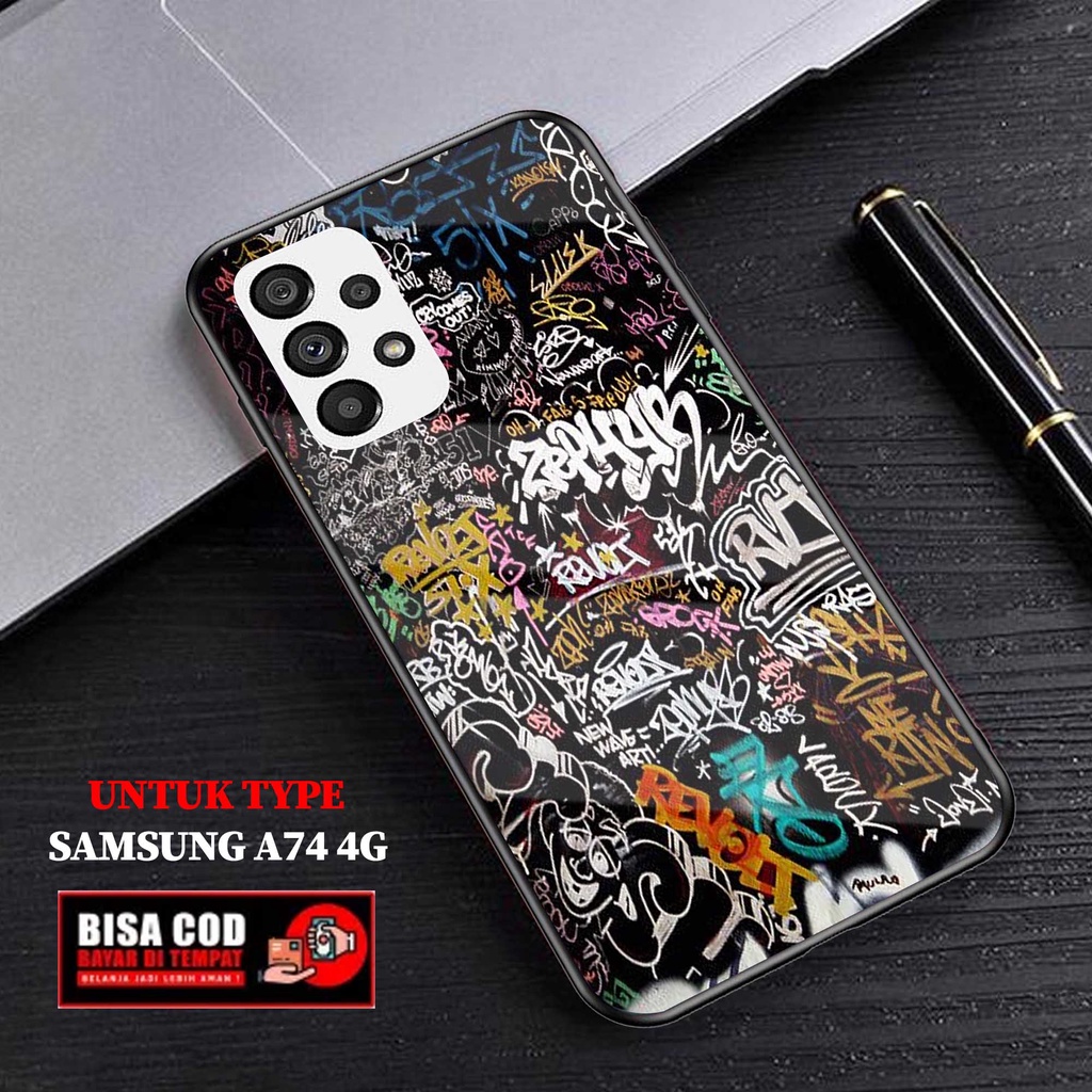 Case Samsung A74 4G - AGM CASE - Fashion Case hp Samsung A74 4G - Casing hp Samsung A74 4G - Silikon