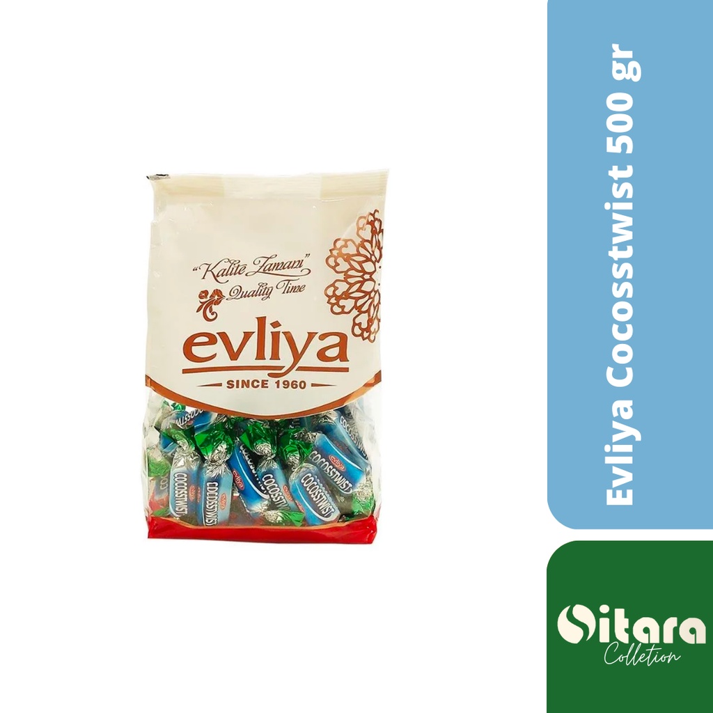 

Coklat Evliya Cocosstwist 500g Coklat evliya Cocosstwist 250g Coklat Arab Turki Original