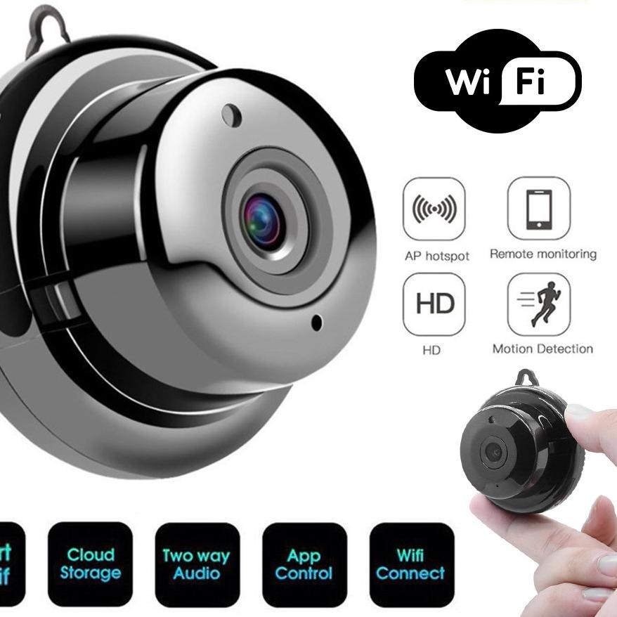 Import ✨Terbaik✨ Wifi Smart Ip Cam Kamera CCTV Mini Night Vision - Cctv Baby Cam Wireless V380 Pro  